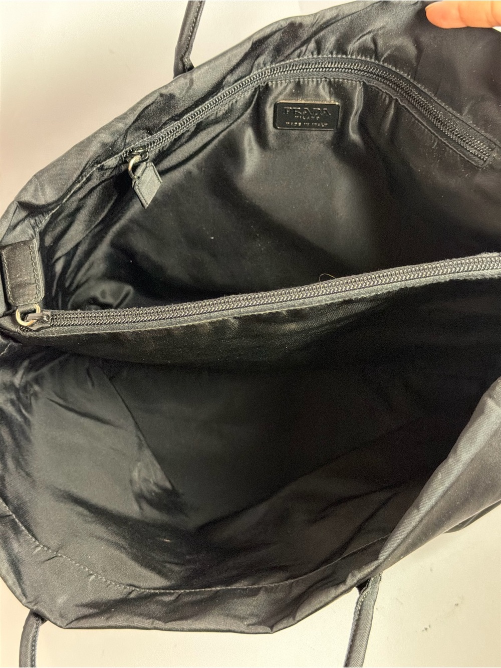 Prada Tessuto Black Nylon Tote Bag - Picture 11 of 16